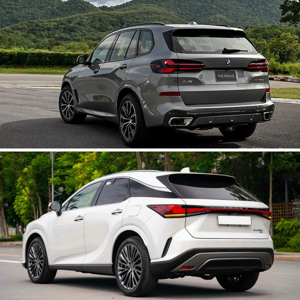 So sánh đuôi xe BMW x5 và lexus rx 350